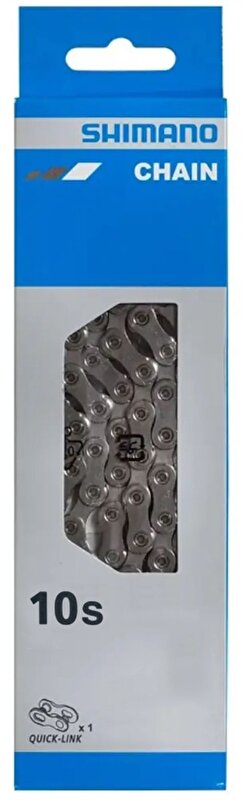 řetěz SHIMANO CN-LG500 11,10,9 speed 138 článků, Linkglide, se spojkou Quick-link, v krabičce