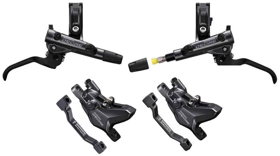 brzda kotoučová SHIMANO Deore M6100 p+z (750+1600 mm) komplet bez kotoučů, (zadní J-kit)