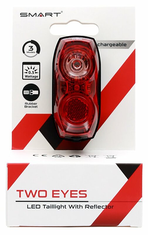 blikačka zadní SMART Two Eyes USB, dobíjecí