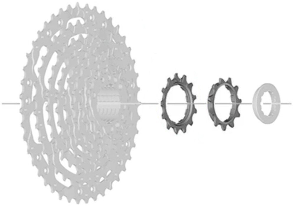 pastorek SHIMANO 11 a 13 zubů pro 11 pastorkový systém CS-LG300 / CS-LG400 Linkglide