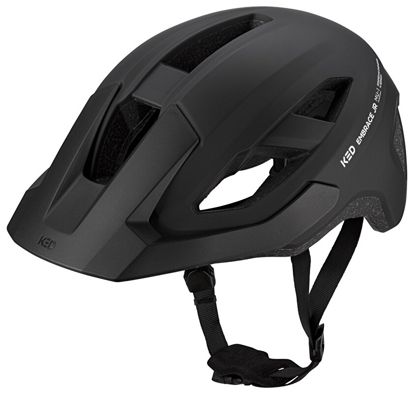 přilba KED Embrace Jr. S/M Black Matt 52-58 cm