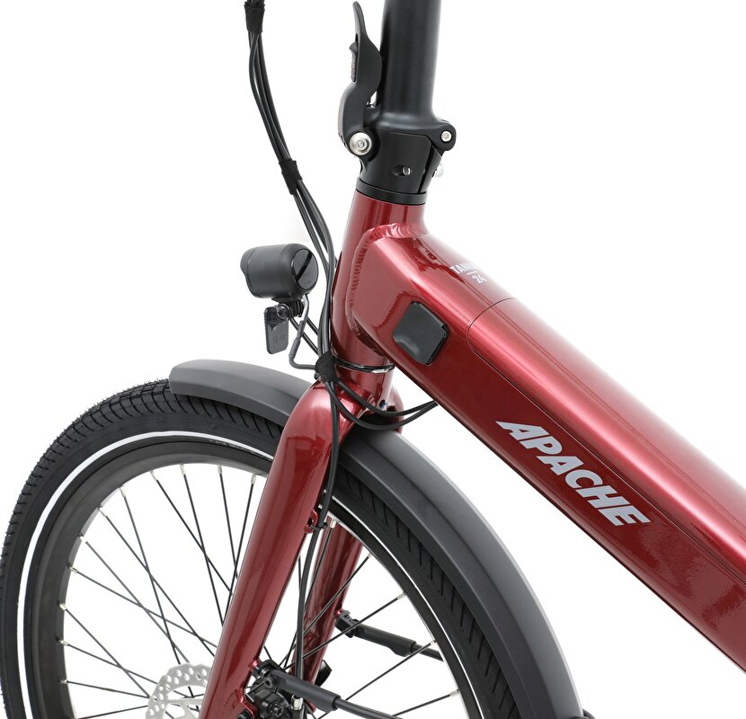 elektrokolo APACHE Tanka 24 RX (363 Wh) (S/M) bordó
