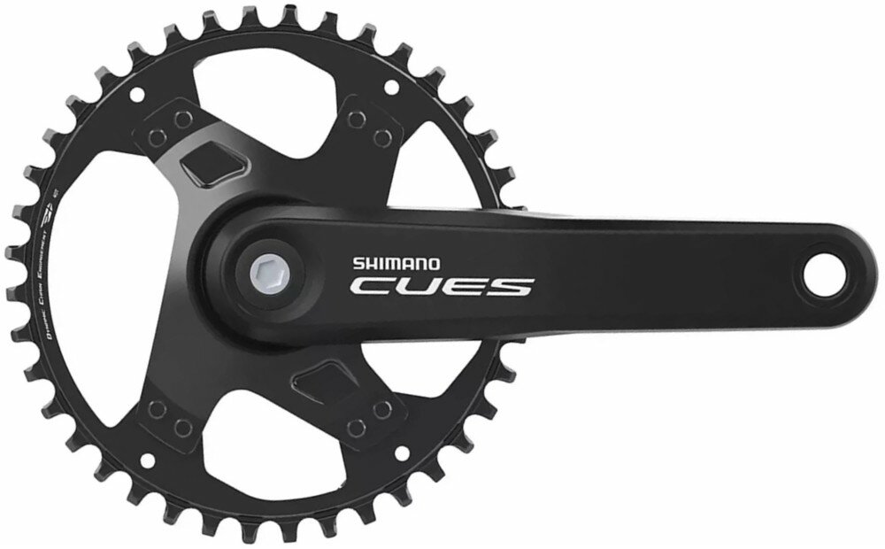 kliky SHIMANO Cues FC-U4000-1, 175mm, 40 zubů, černé, 11,10,9 speed, pro osu čtyřhran, v krabičce