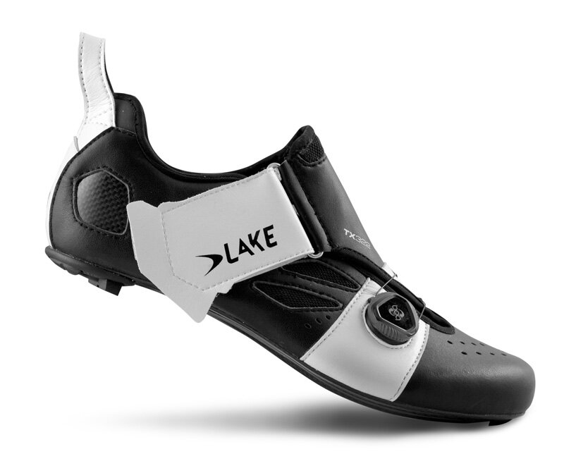 tretry LAKE TX322 Carbon černo/bílé vel.44