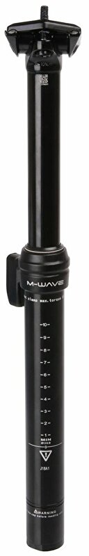 teleskopická sedlovka M-WAVE 30,9/390 mm černá