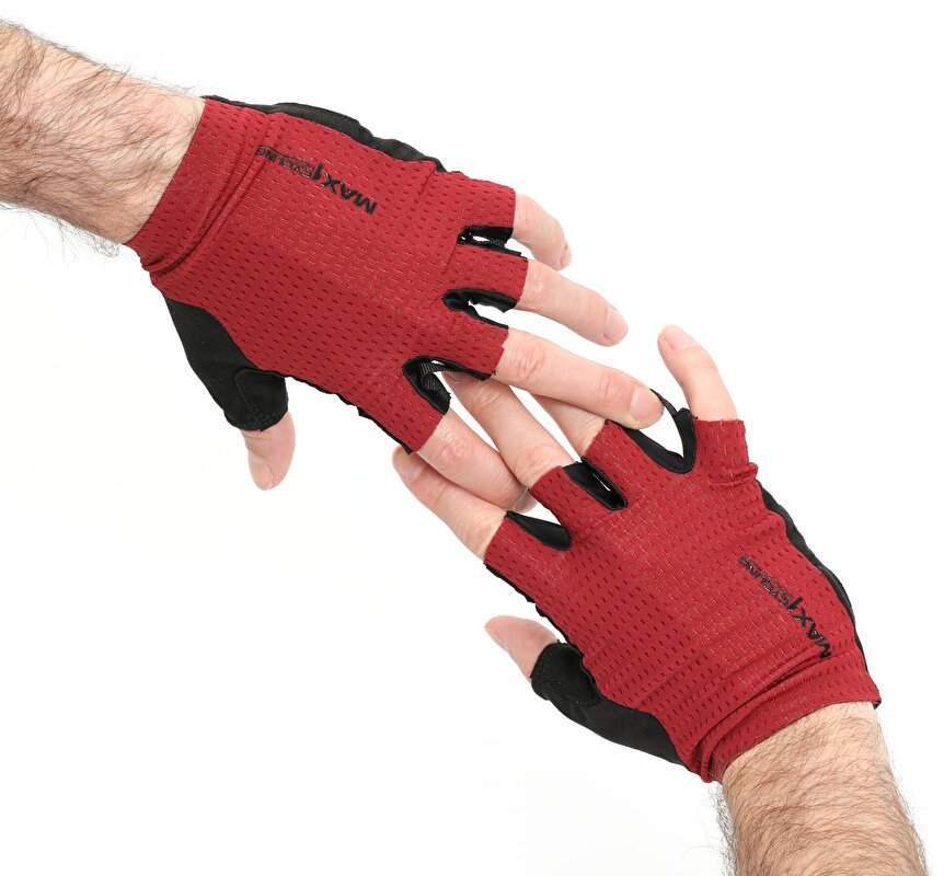krátkoprsté rukavice MAX1 Ryder vel.M bordeaux