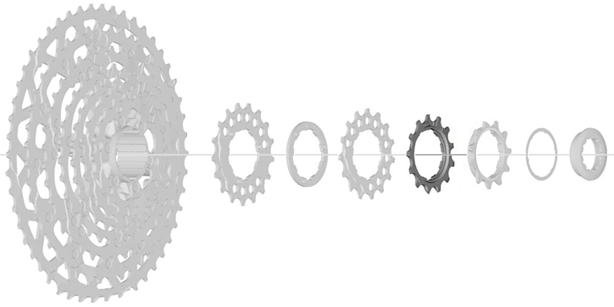 pastorek SHIMANO 13 zubů pro 11 pastorkový systém CS-LG700 Linkglide