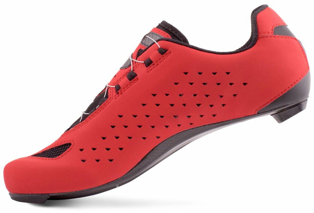 tretry LAKE CX219 Carbon červeno/bílé vel.45,5