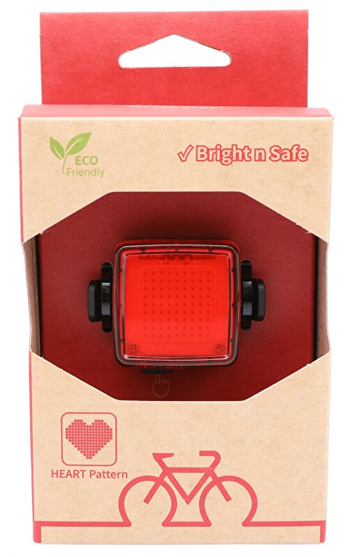 blikačka zadní SMART Square Heart 30 lm, dobíjecí
