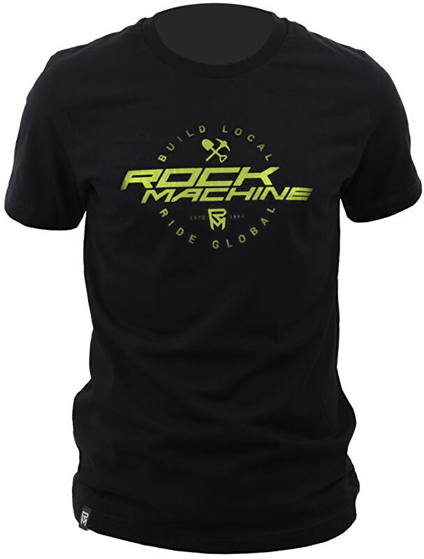 tričko ROCK MACHINE unisex černé vel. XS logo BUILD LOCAL