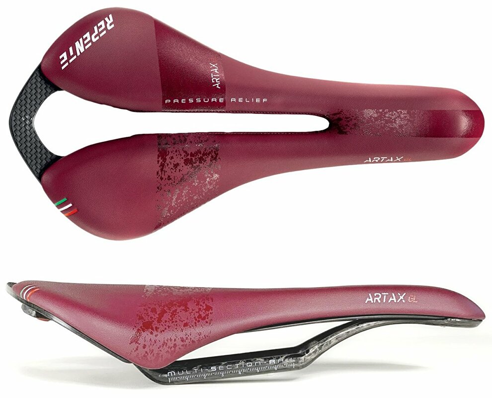sedlo REPENTE Artax GL bordó / 132 mm / 165 g
