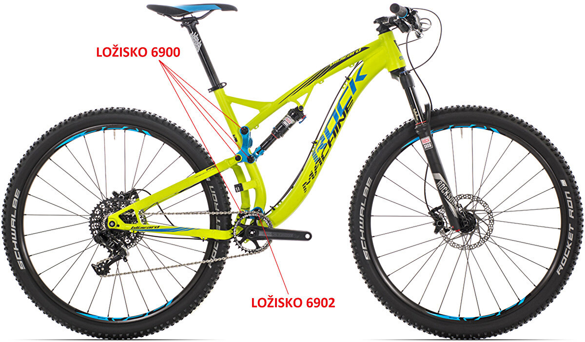 ložisko 6900 2RS pro rámy Rock Machine Blizzard