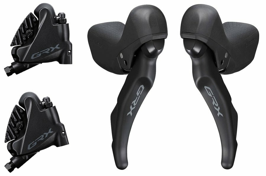 řazení SHIMANO GRX 600 dual control 2x11 speed, třmeny RX400 (pár) J-kit, MNT 10mm