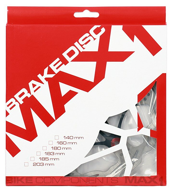 brzdový kotouč MAX1 Alux 160 mm červený