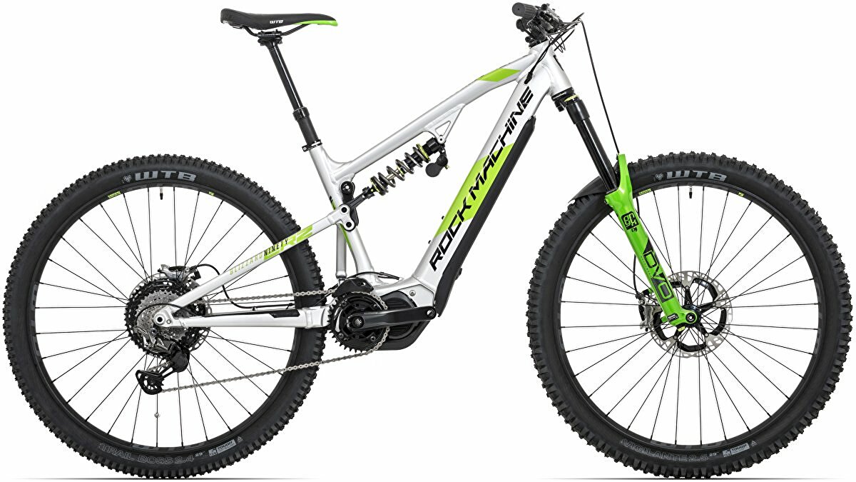 elektrokolo Rock Machine Blizzard INT2 e90-29 RZ gloss silver/DVO green/black (M)