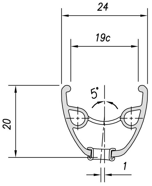 ráfek MACH1 29" Neo disc 32děr/1nýt černý