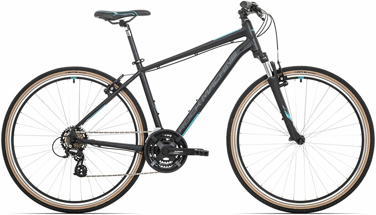 kolo Rock Machine CrossRide 100 mat black/petrol blue/dark grey (M)