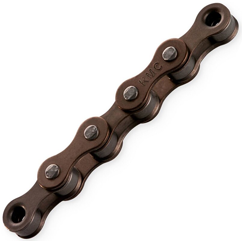 řetěz KMC S-1 se spojkou, hnědý v krabičce 112 čl.