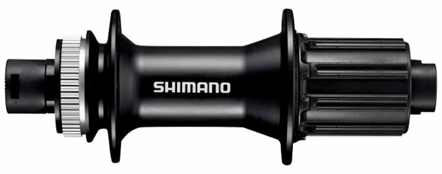 náboj disc Shimano FH-MT400 32děr Center Lock 12mm e-thru-axle 142mm 8-11 rychlostí zadní černý