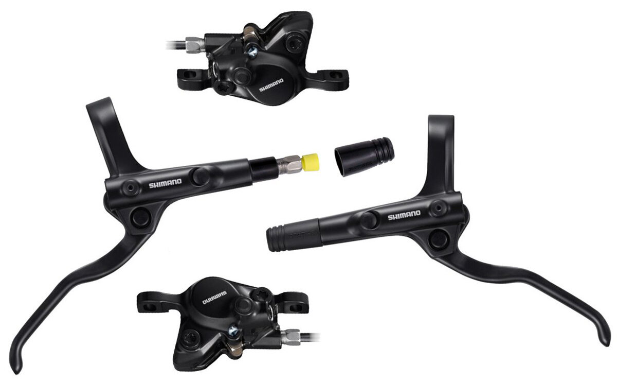 brzda kotoučová SHIMANO MT200, p+z (900+1700 mm), komplet (zadní J-kit)