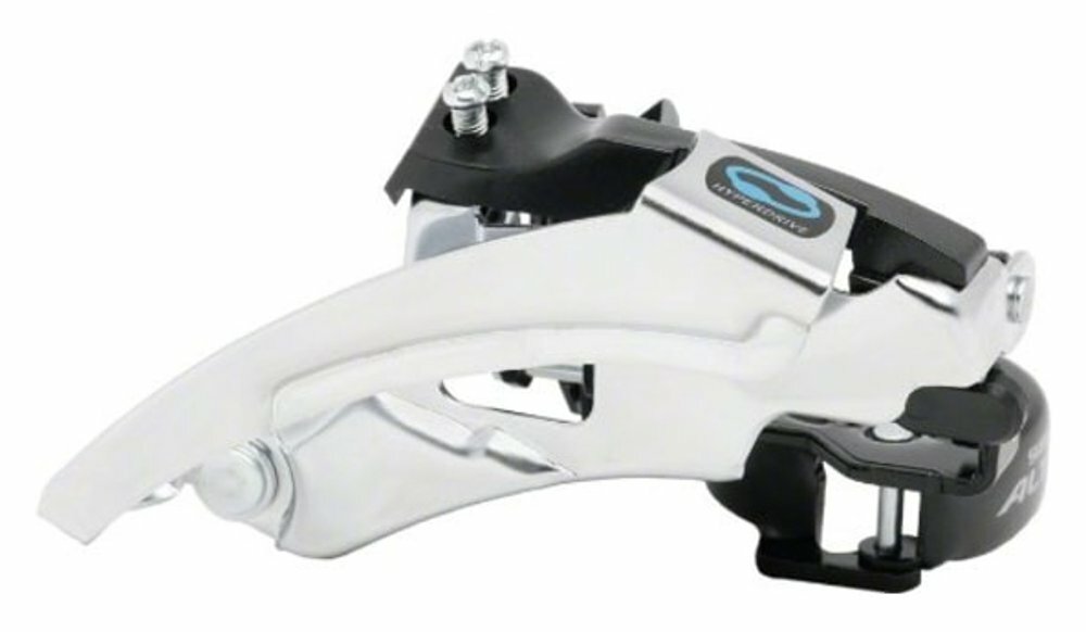 přesmykač SHIMANO Altus FD-M310 34,9mm (adapt.31,8 a 28,6 mm) univerzální tah Top Swing, v krabičce