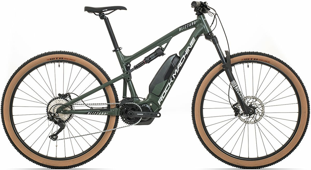 elektrokolo Rock Machine Blizzard e30-29 mat khaki/black/silver (L)