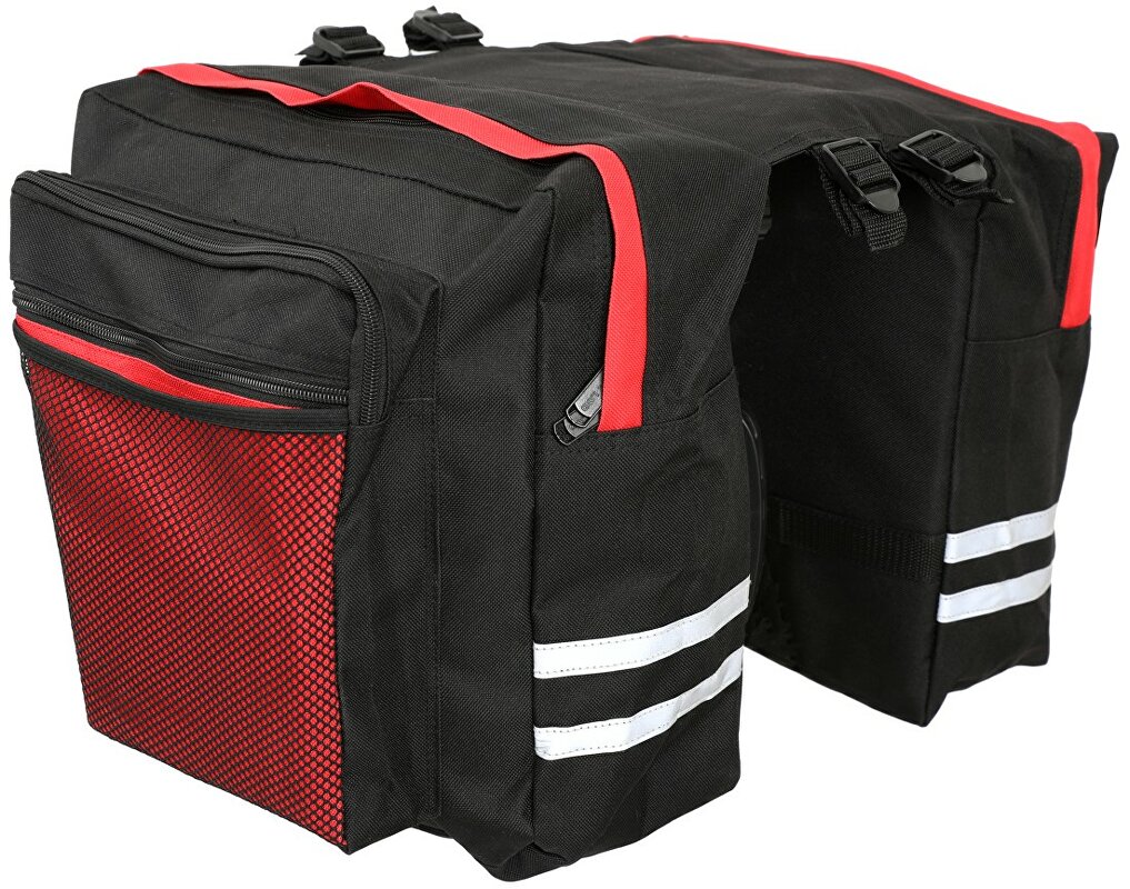 dvojbrašna BASIC zadní na nosič černo/červená