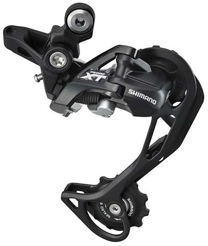 měnič SHIMANO XT RD-M781GSL, 10 speed, Shadow černý