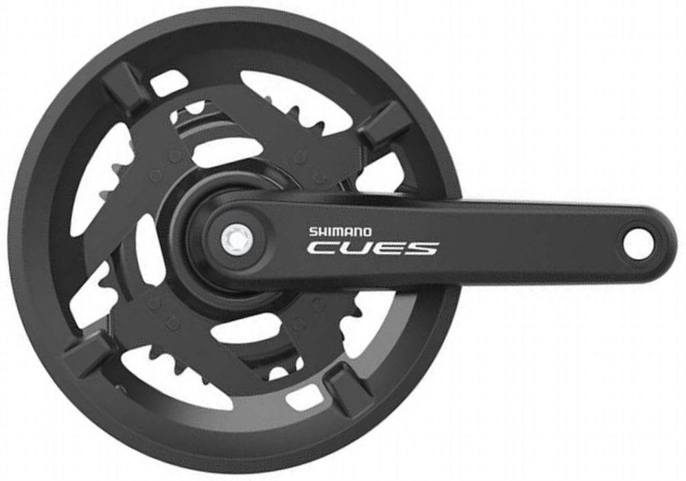 kliky SHIMANO Cues FC-U4010-2, 170mm, 46-30 zubů, černé, 11,10,9 speed, s ložisky