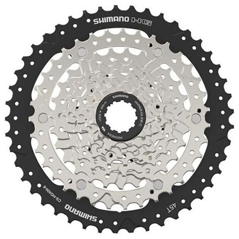 8-kazeta SHIMANO CS-HG400 11-45 zubů, stříbrná/černá, v krabičce