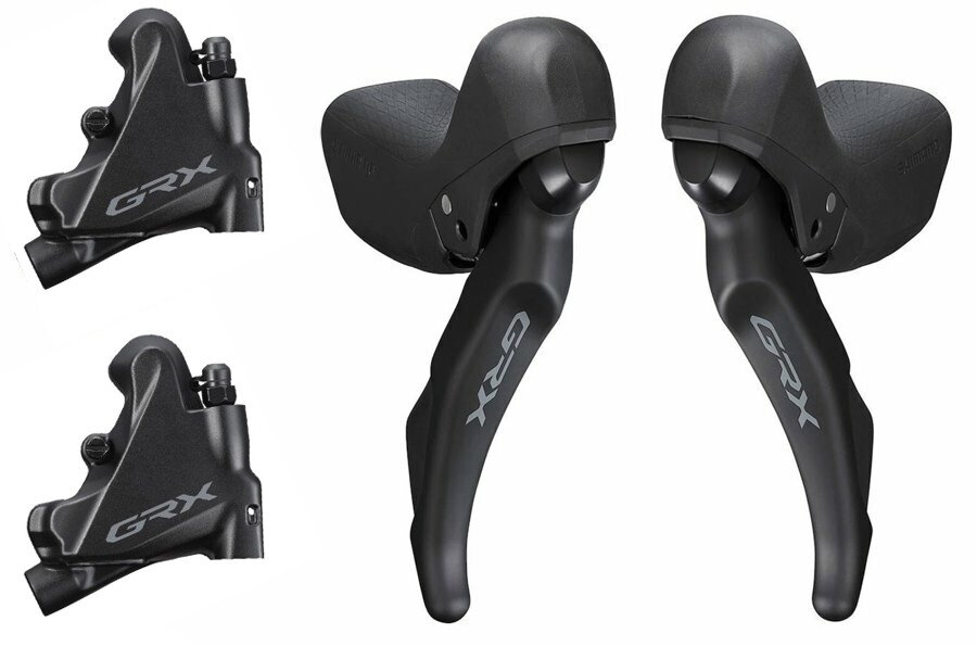 řazení SHIMANO GRX RX600 dual control 2x11 speed, třmeny RX400 (pár) J-kit, MNT 10mm