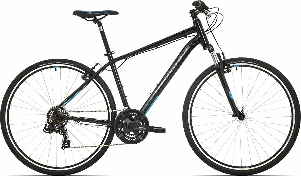 kolo Rock Machine CrossRide 75 gloss black/neon blue/dark grey (L)