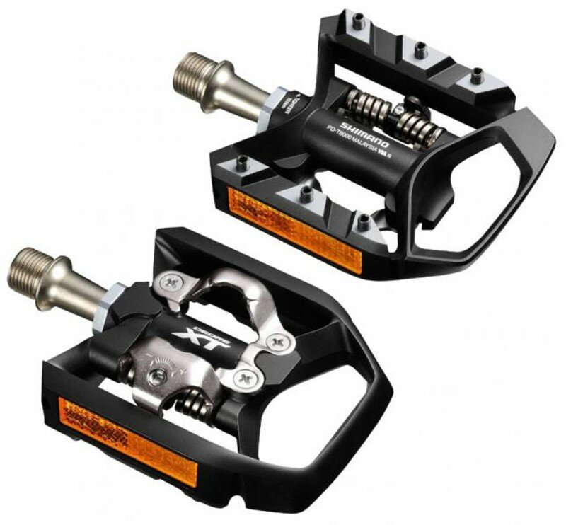 pedály SHIMANO SPD PD-T8000 Deore XT s kufry SM-SH56, v krabičce