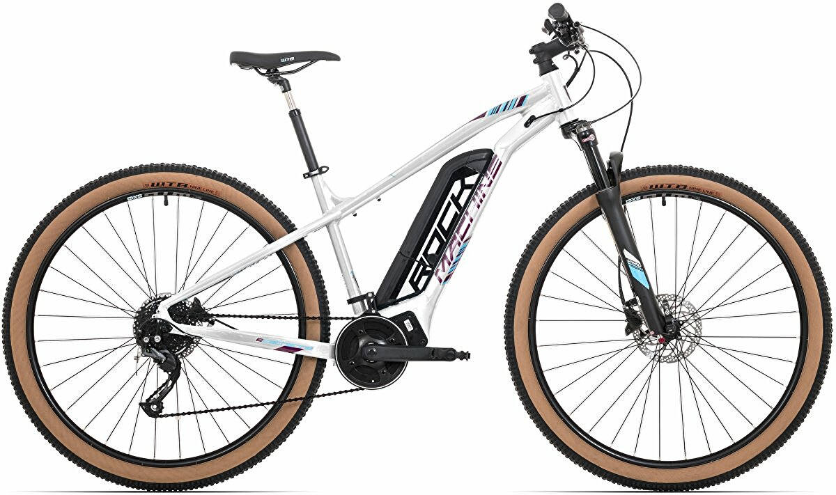 elektrokolo Rock Machine Catherine e90-29 gloss silver/dark crimson/neon cyan (500Wh) (M)