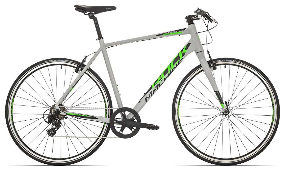 kolo Rock Machine trekk Blackout 20 light grey/black/green 53cm