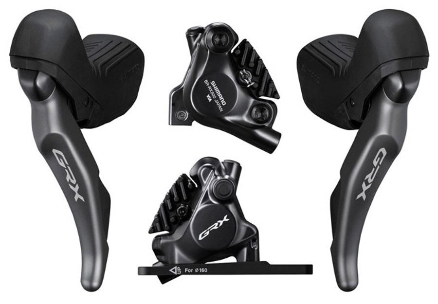 řazení SHIMANO GRX RX820 dual control 1x12 speed, třmeny BR-RX820 (pár) J-kit