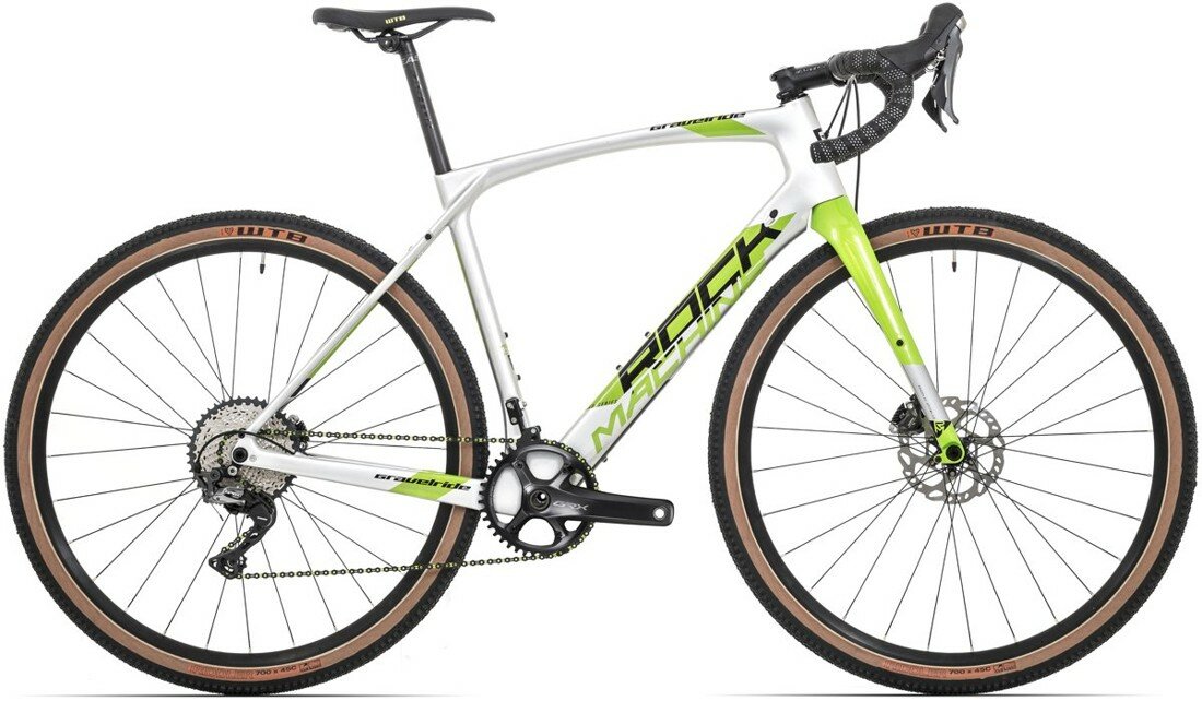 kolo Rock Machine GravelRide CRB 900 TEST gloss silver/DVO green/black 56cm