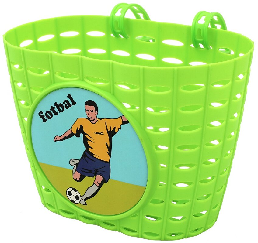 koš přední dětský zelený FOTBAL