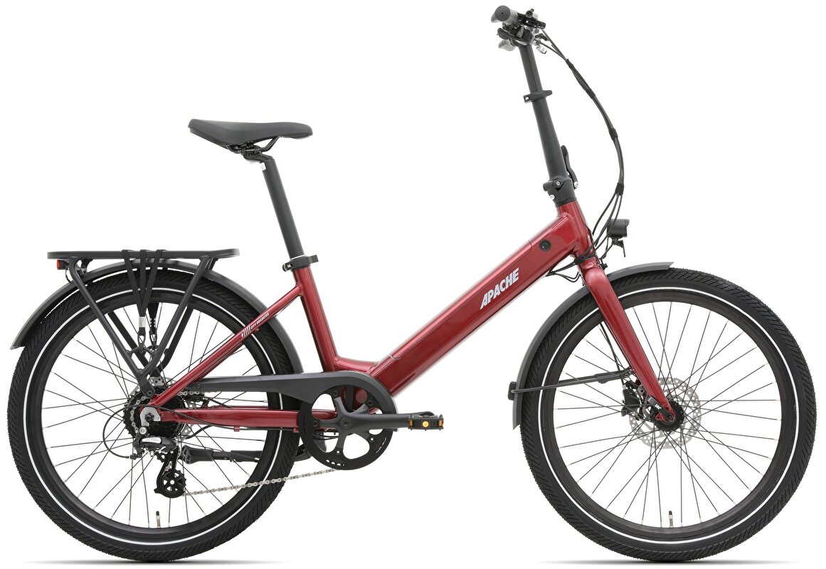 elektrokolo APACHE Tanka 24 RX (363 Wh) (S/M) bordó