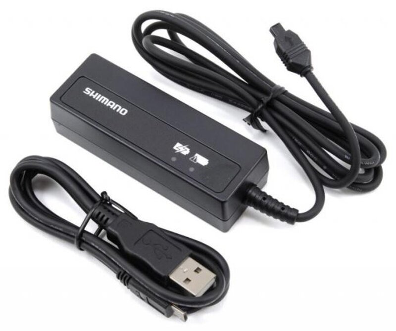nabíječka SHIMANO Di2 SM-BCR2 s USB portem, v krabičce