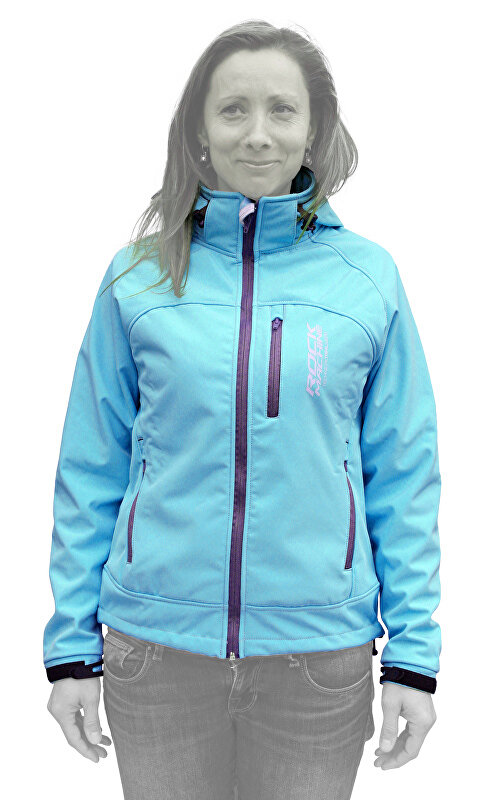 bunda ROCK MACHINE Softshell women blue vel. L