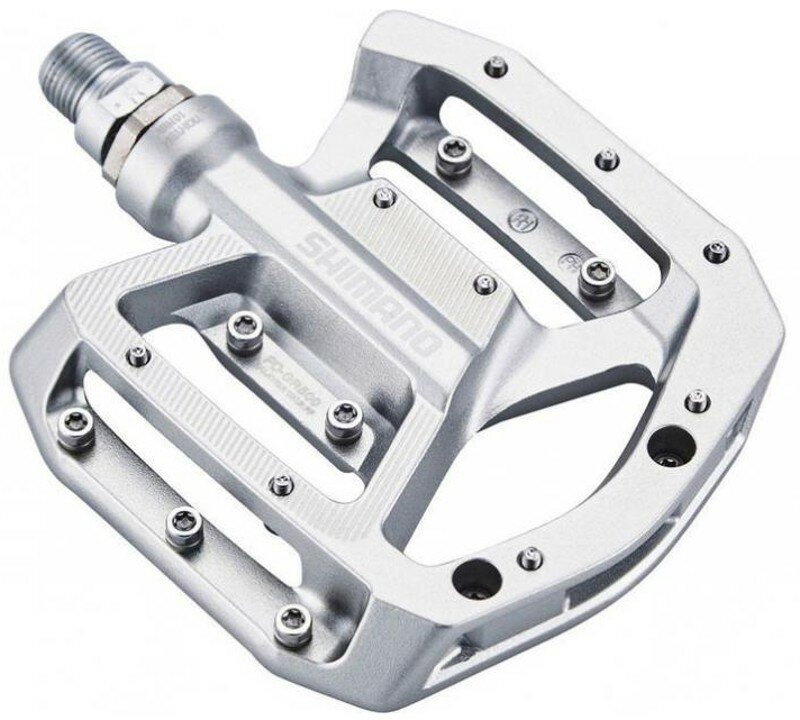 pedály SHIMANO PD-GR500 Flat stříbrné v krabičce