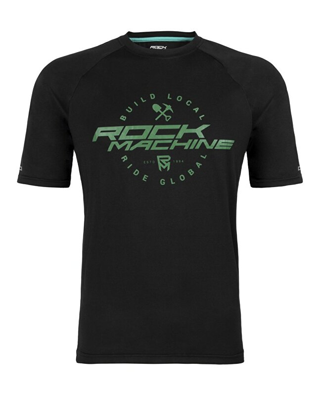 dres ROCK MACHINE Enduro černo/zelený vel.L