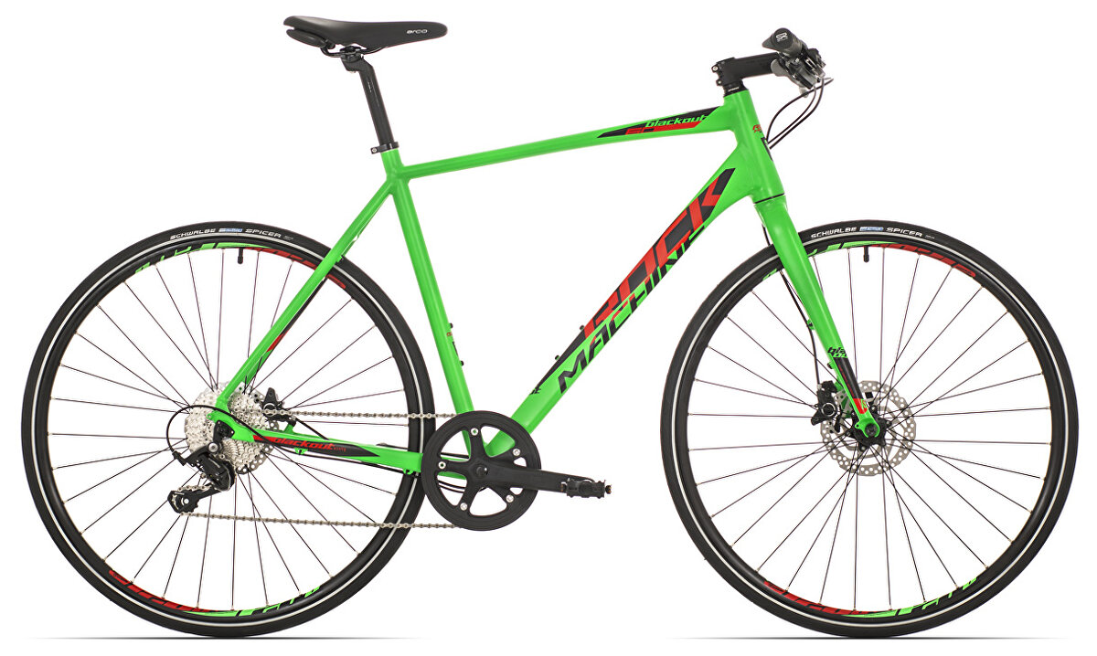 kolo Rock Machine trekk Blackout 60 matt neon green/black/red 50cm