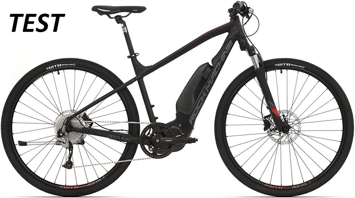 elektrokolo Rock Machine CrossRide e500 TEST mat black/brick red/dark grey (L)