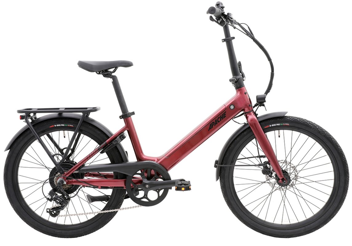 elektrokolo APACHE Tanka 24 RX (363 Wh) (S/M) bordó