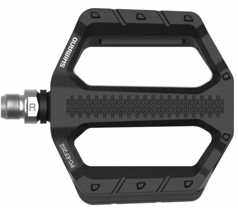 pedály SHIMANO  PD-EF202 Flat černé, v krabičce