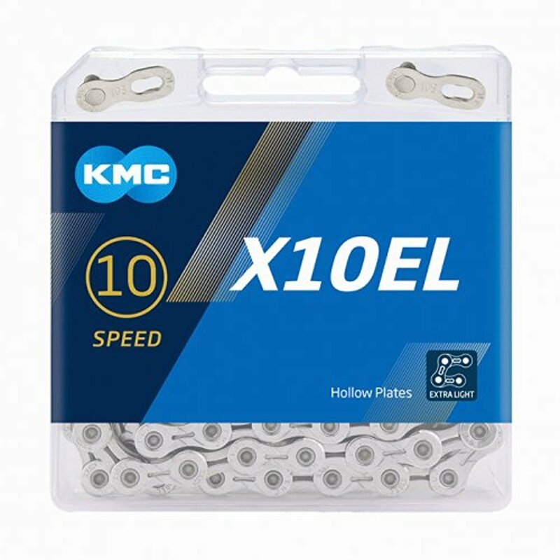 řetěz KMC X-10 stříbrný Extra Light v krabičce 114 čl.