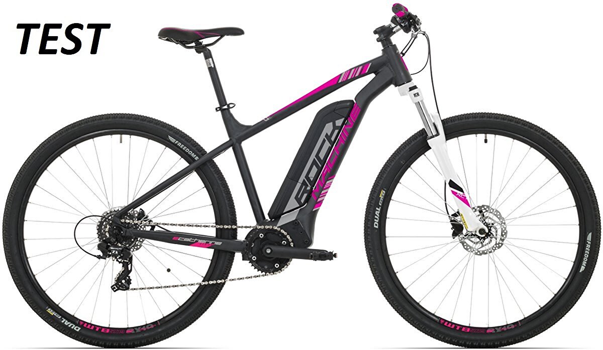 elektrokolo Rock Machine Catherine e60-29 TEST 504 Wh+nab. mat black/silver/pink (L)