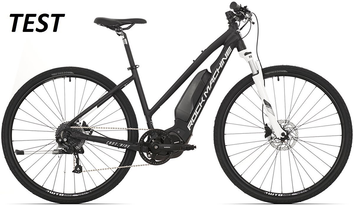 elektrokolo Rock Machine CrossRide e400 Lady TEST mat black/silver/white (M)